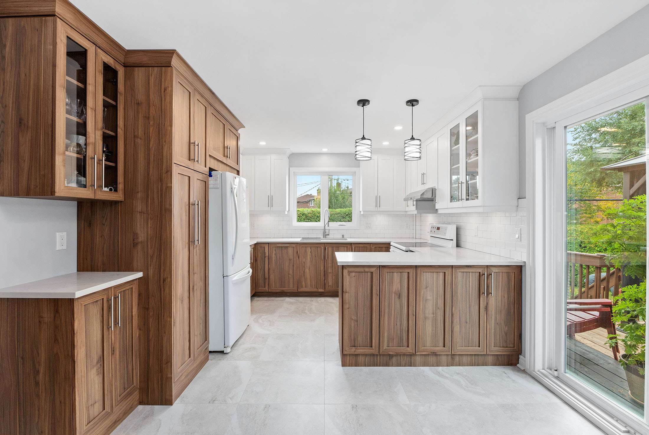 Kitchen/Dining Room Renovation With Custom Made Cabinets